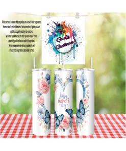 Mother's Day Blue Butterfly Tumbler