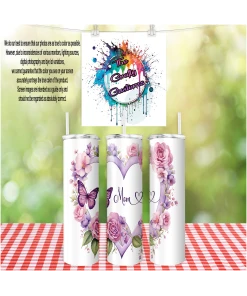Mother's Day Pink Butterfly Tumbler